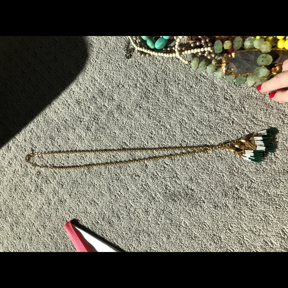 J crew factory tassel necklace